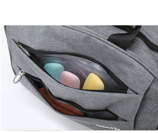 Bolsa de viaje para hombre, portátil, deportiva, fitness, plegable, impermeable